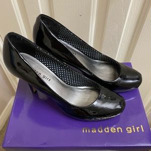 Madden Girl Black Patent Heels
